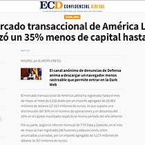 El mercado transaccional de Amrica Latina moviliz un 35% menos de capital hasta mayo